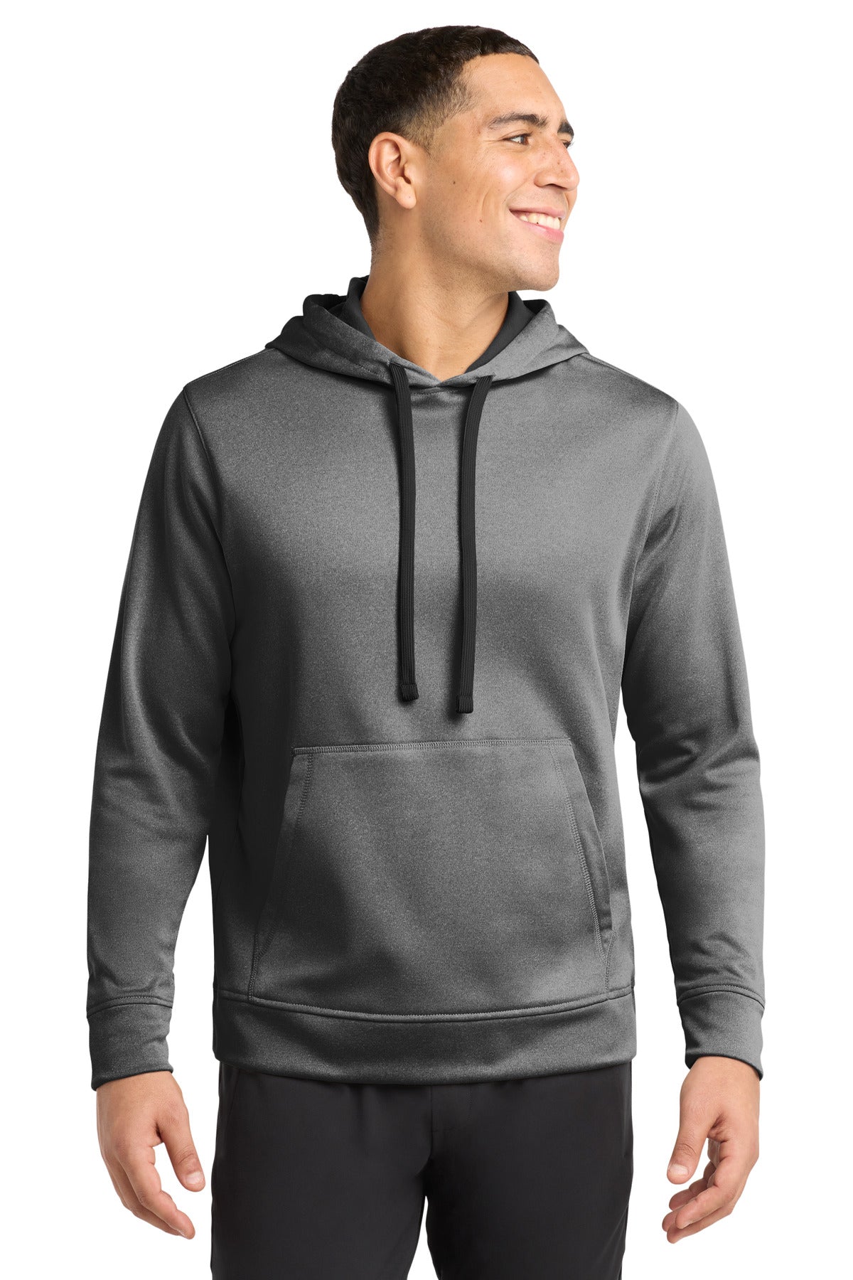 Sport-Tek PosiCharge Sport-Wick Heather Fleece Hooded Pullover ST264