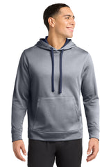 Sport-Tek PosiCharge Sport-Wick Heather Fleece Hooded Pullover ST264