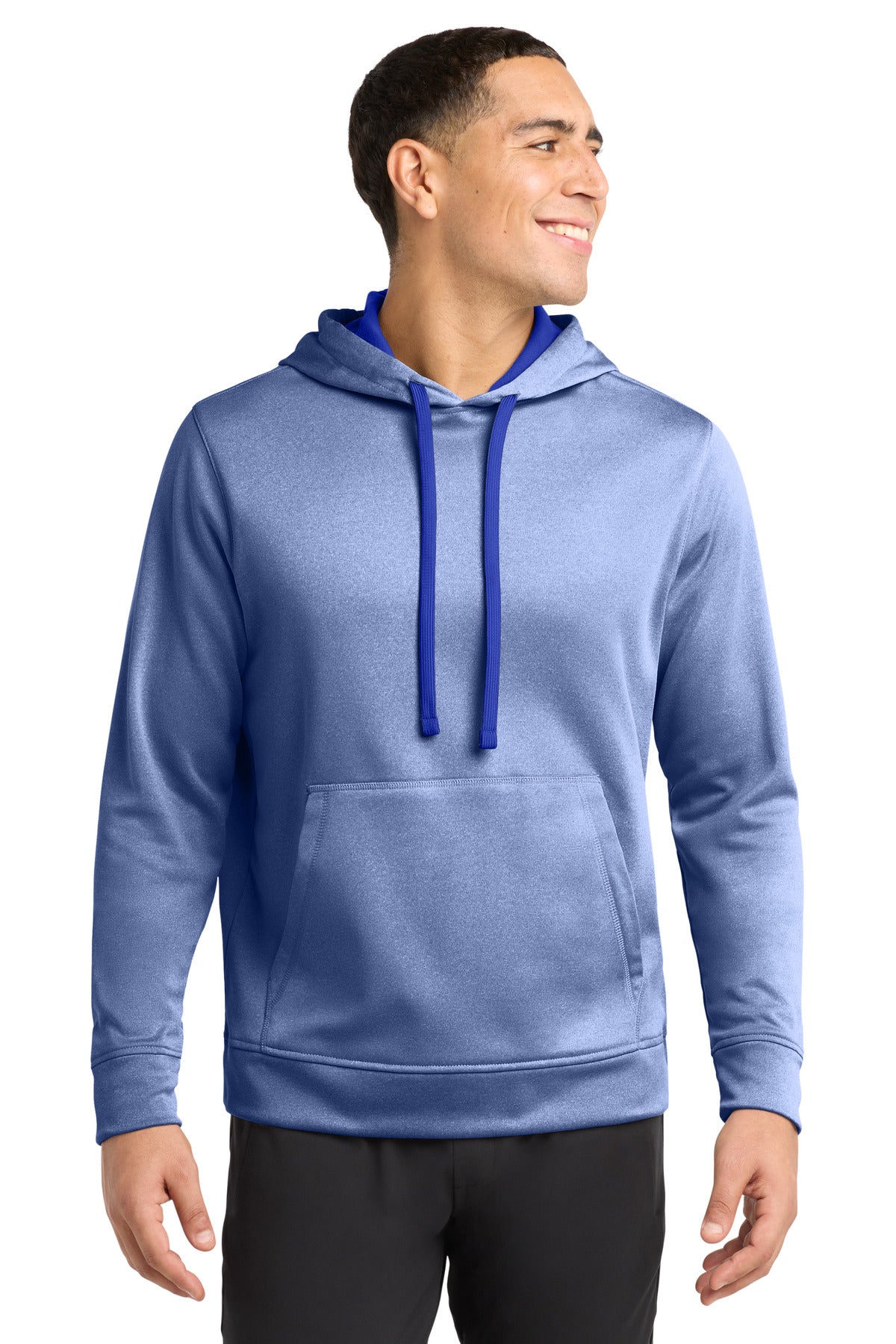 Sport-Tek PosiCharge Sport-Wick Heather Fleece Hooded Pullover ST264