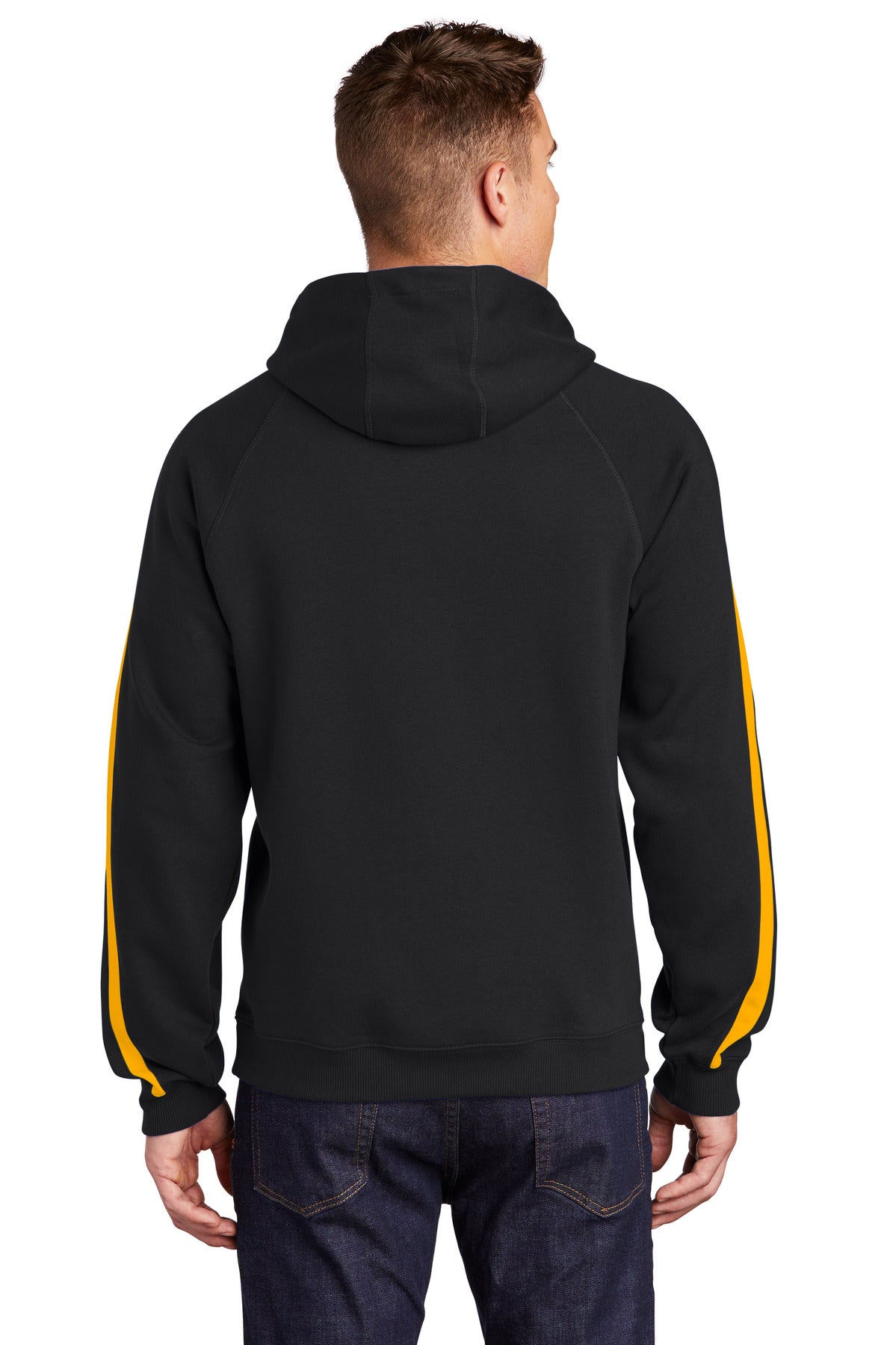 Sport-Tek Sleeve Stripe Pullover Hooded Sweatshirt ST265