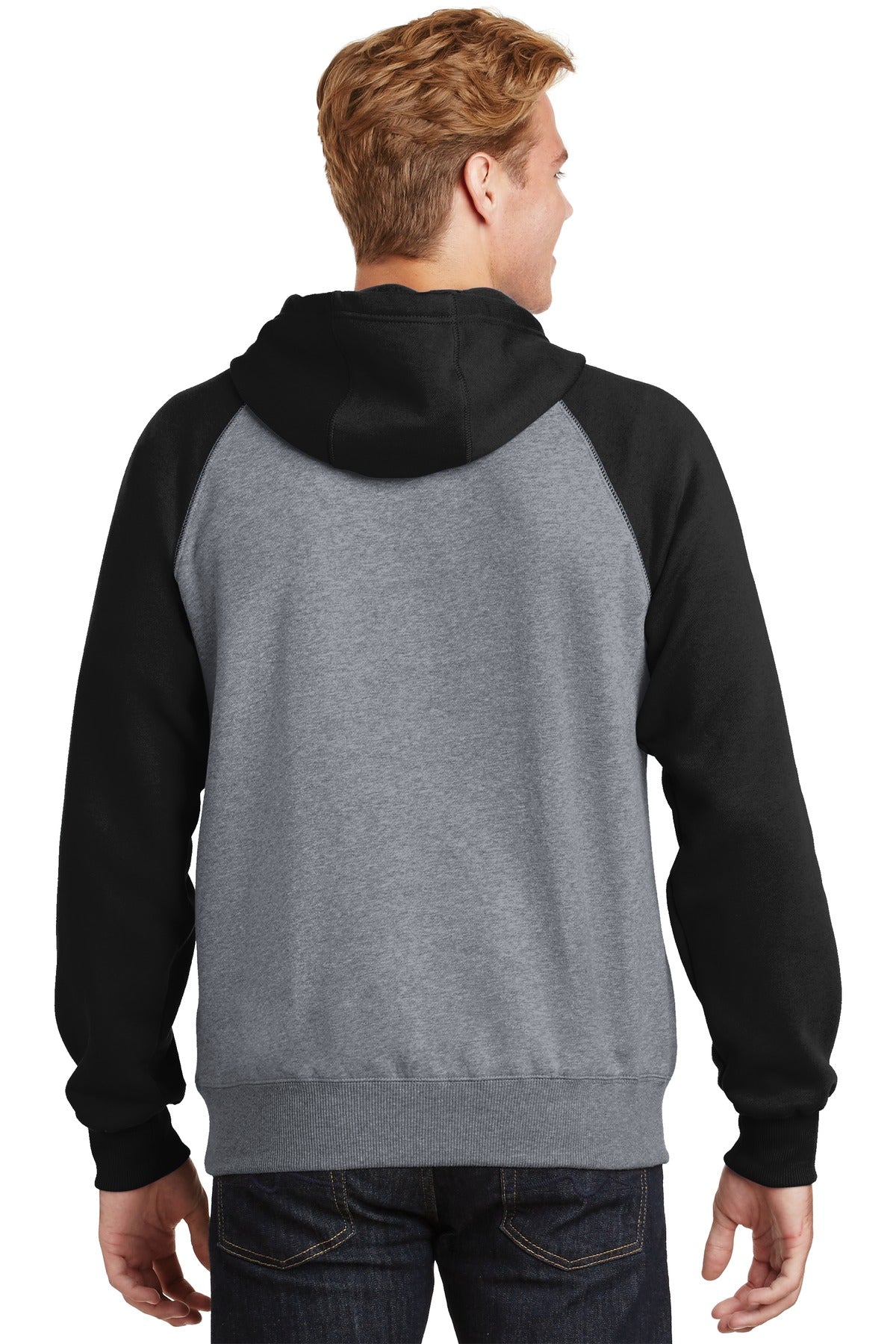 Sport-Tek Raglan Colorblock Pullover Hooded Sweatshirt ST267