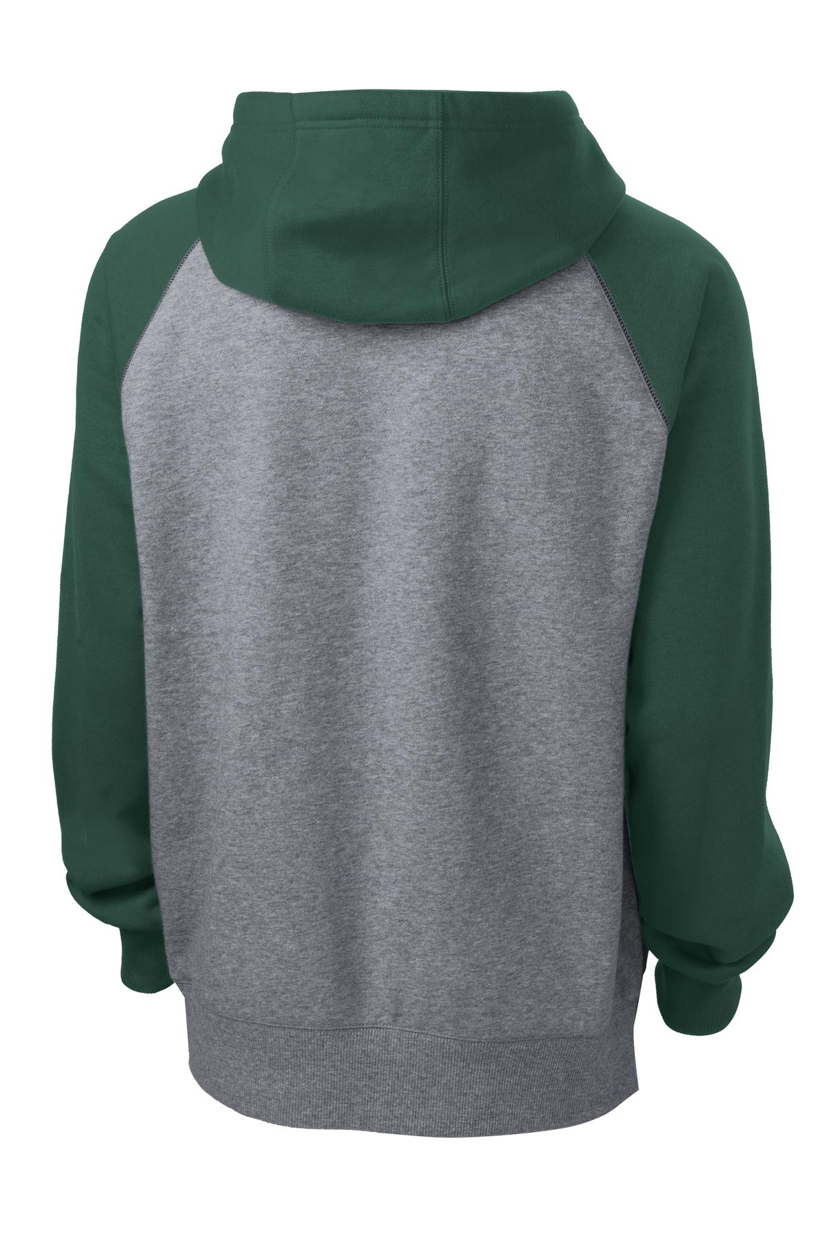 Sport-Tek Raglan Colorblock Pullover Hooded Sweatshirt ST267