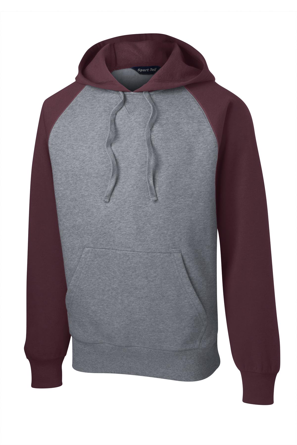 Sport-Tek Raglan Colorblock Pullover Hooded Sweatshirt ST267
