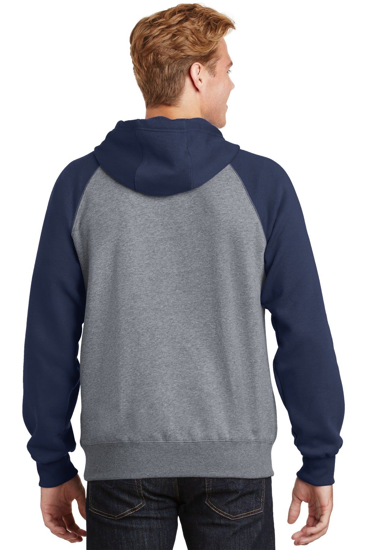 Sport-Tek Raglan Colorblock Pullover Hooded Sweatshirt ST267