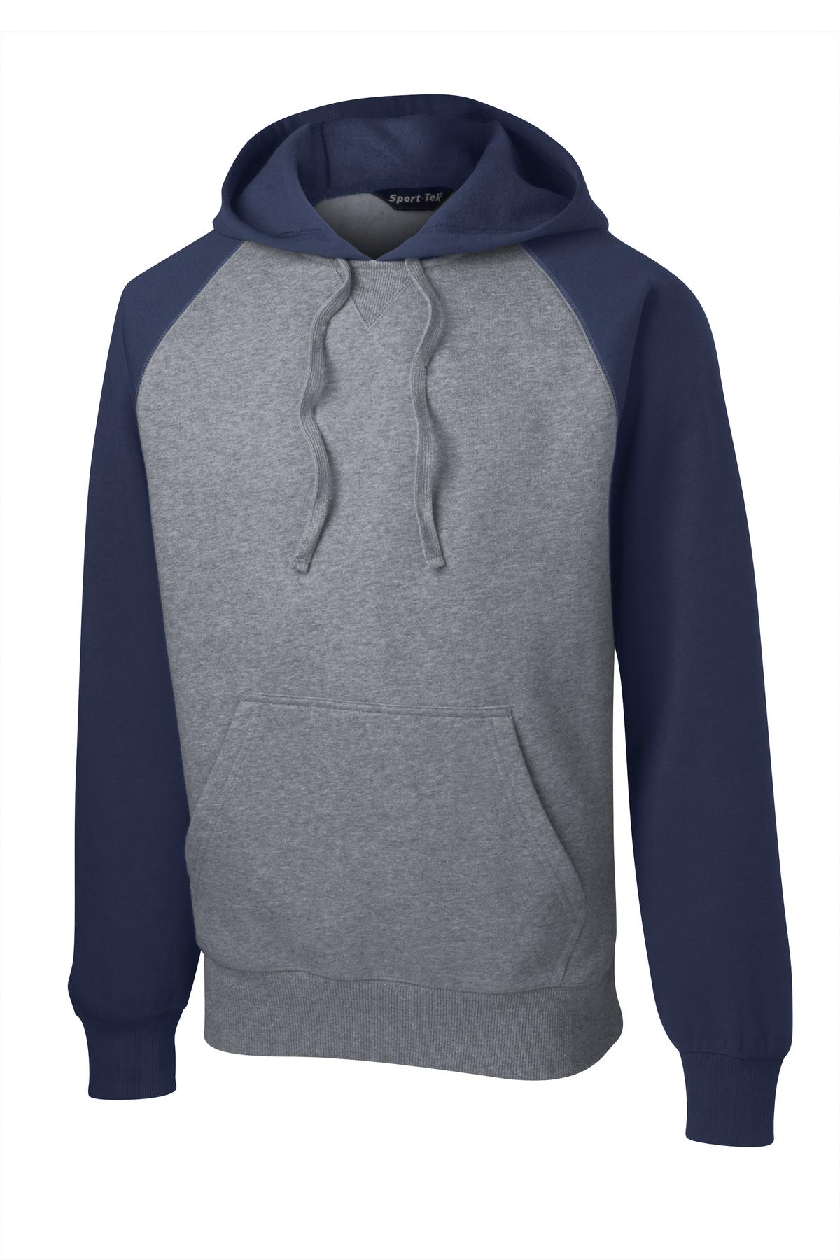 Sport-Tek Raglan Colorblock Pullover Hooded Sweatshirt ST267