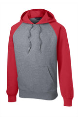 Sport-Tek Raglan Colorblock Pullover Hooded Sweatshirt ST267