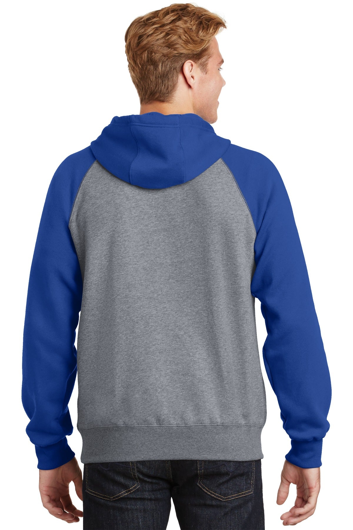 Sport-Tek Raglan Colorblock Pullover Hooded Sweatshirt ST267