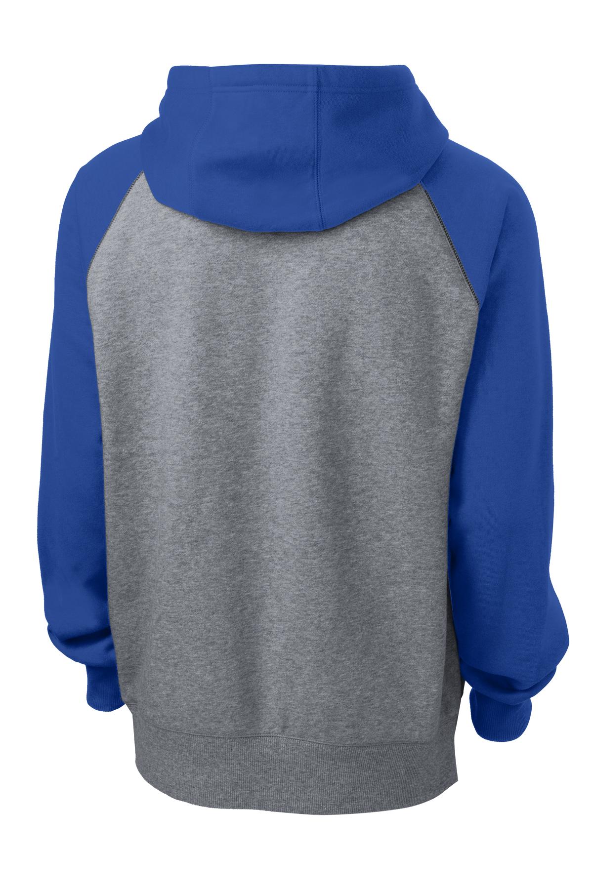 Sport-Tek Raglan Colorblock Pullover Hooded Sweatshirt ST267