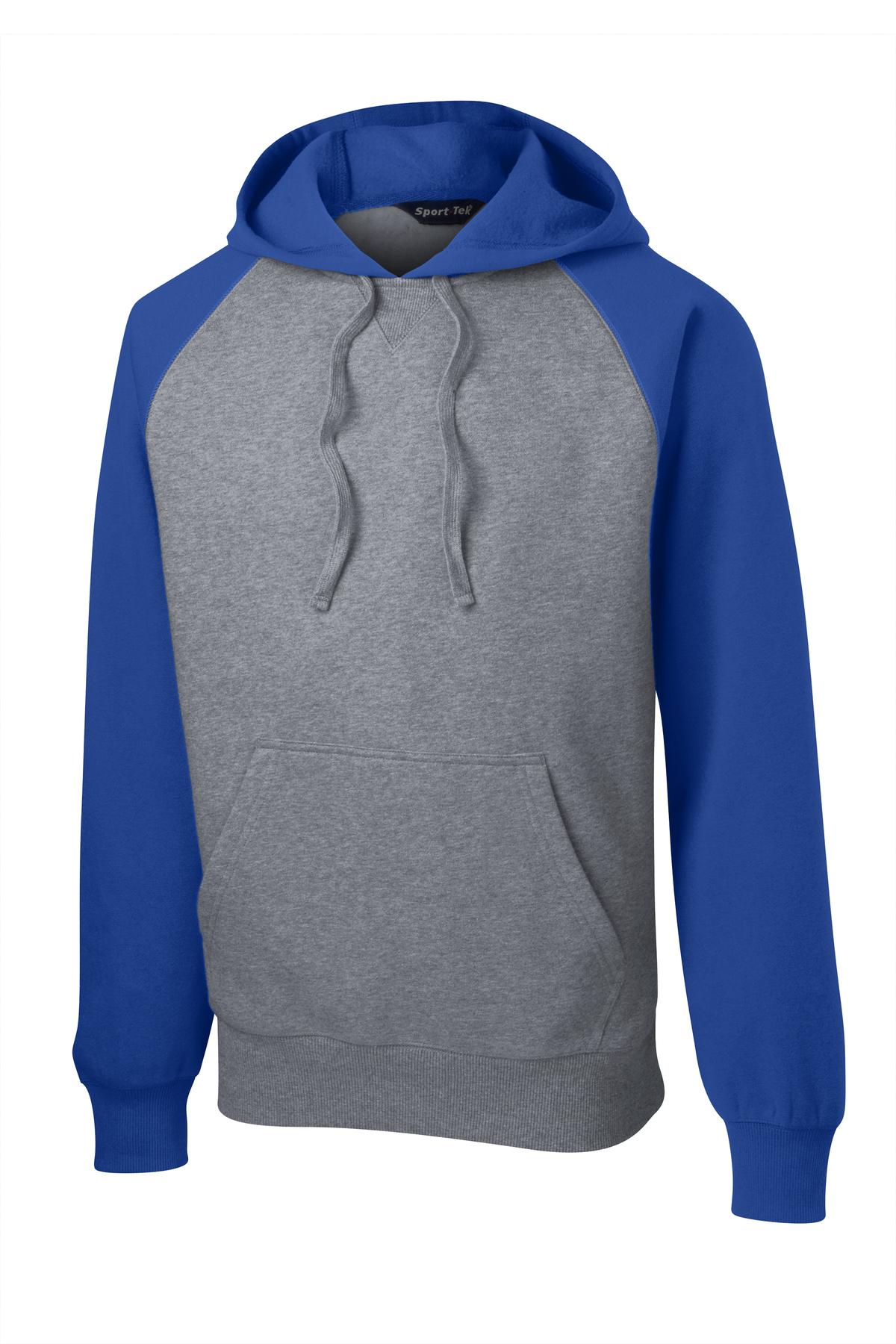 Sport-Tek Raglan Colorblock Pullover Hooded Sweatshirt ST267