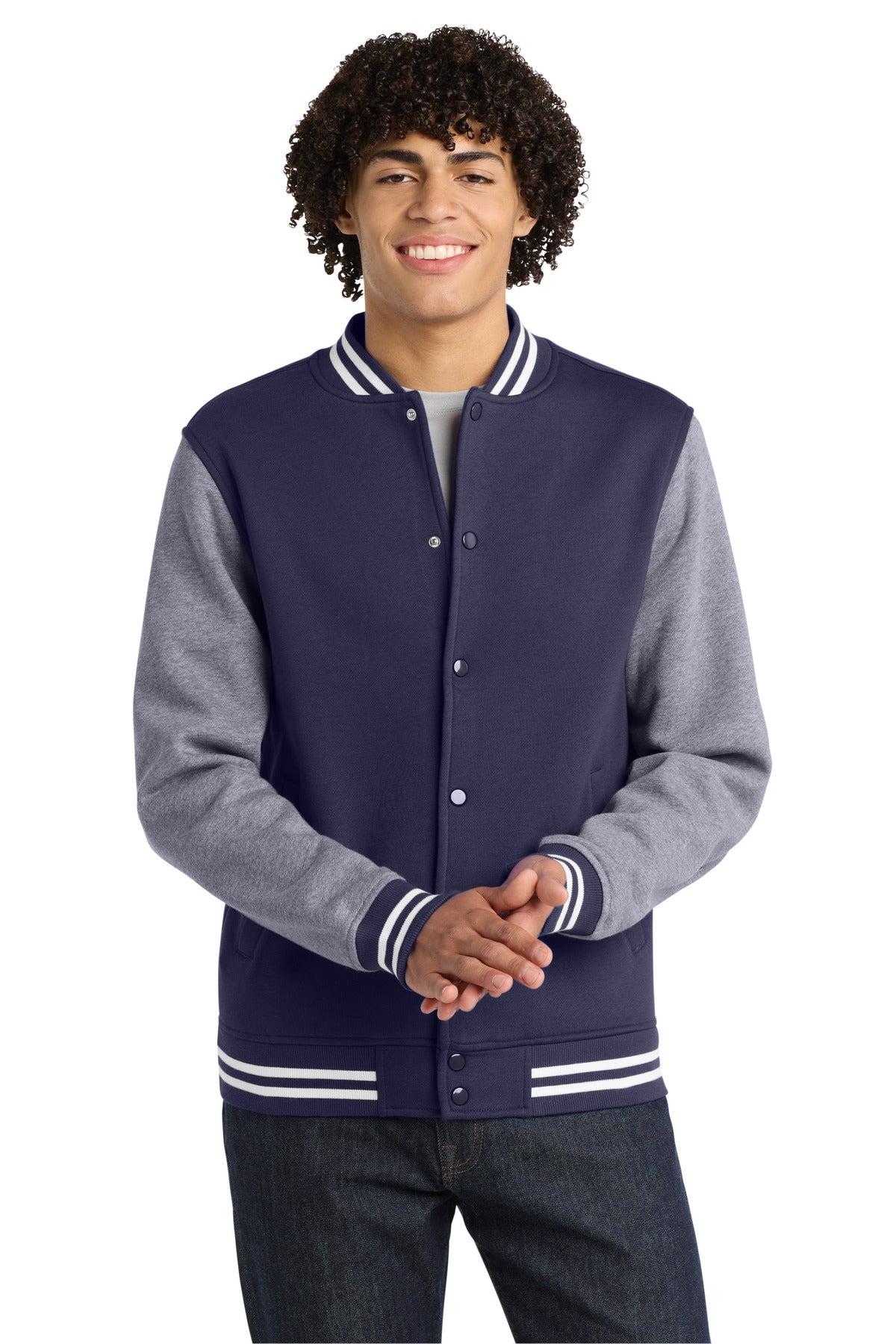 Sport-Tek Fleece Letterman Jacket ST270