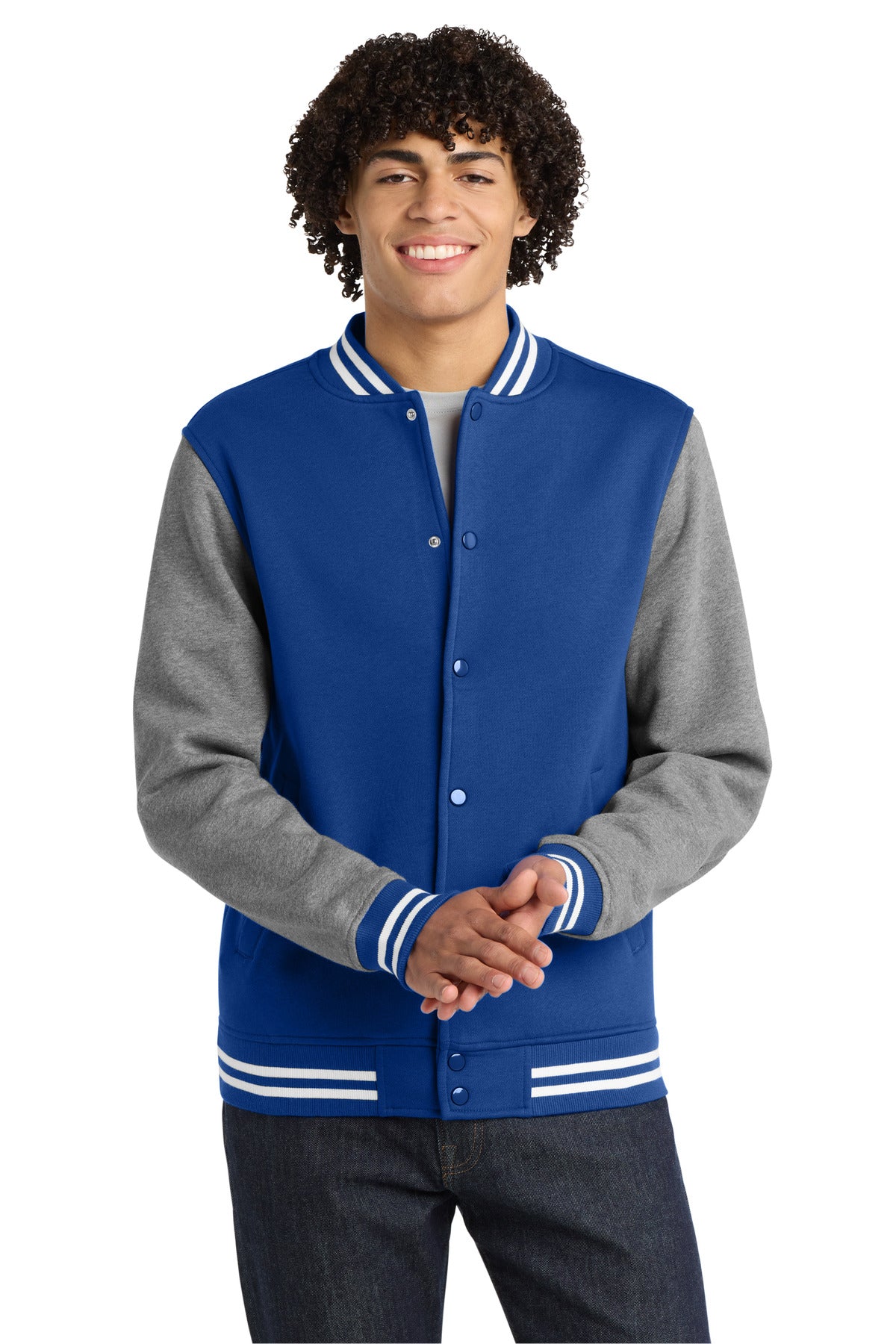 Sport-Tek Fleece Letterman Jacket ST270