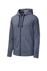Sport-Tek  PosiCharge  Tri-Blend Wicking Fleece Full-Zip Hooded Jacket ST293