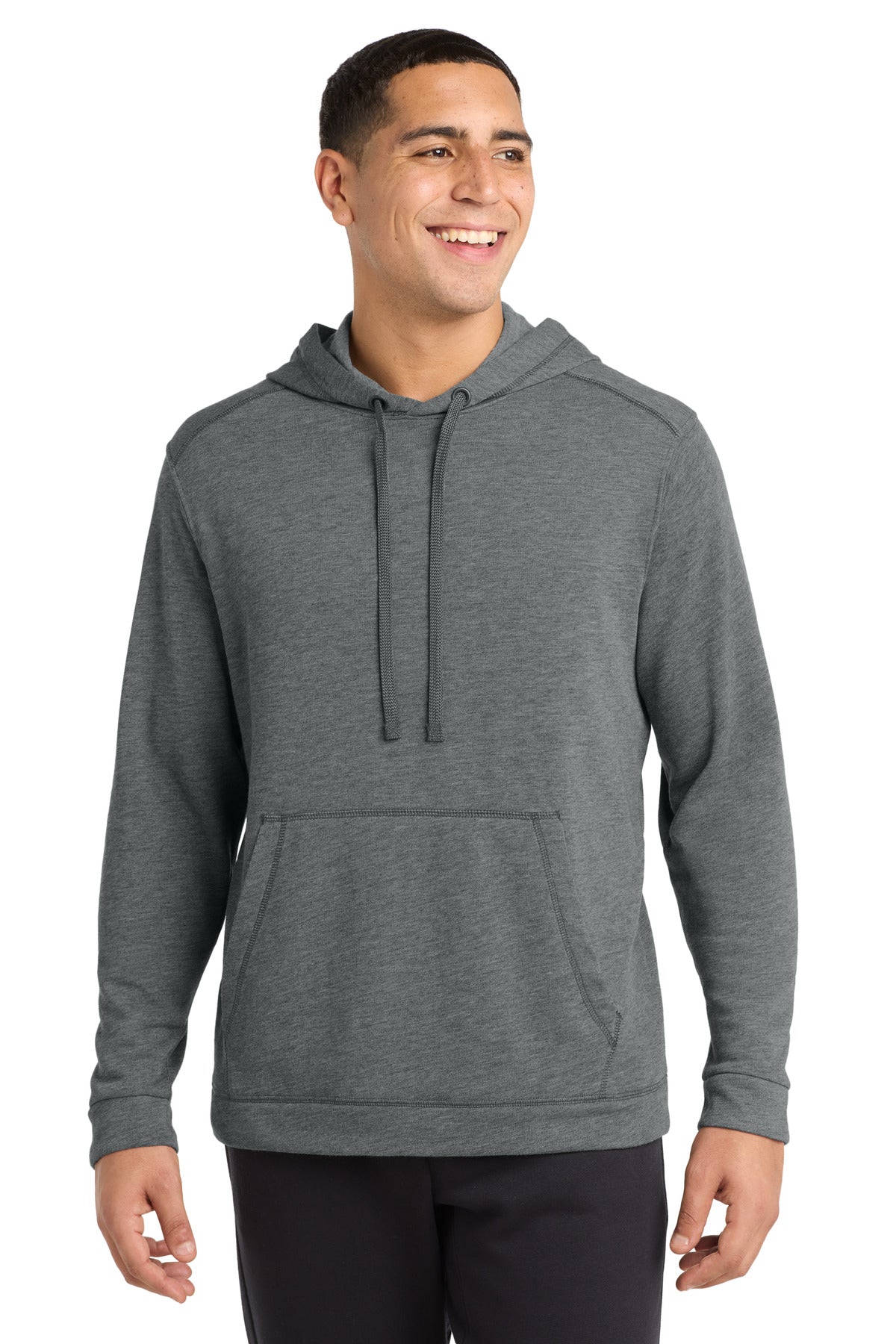 Sport-Tek  PosiCharge  Tri-Blend Wicking Fleece Hooded Pullover ST296