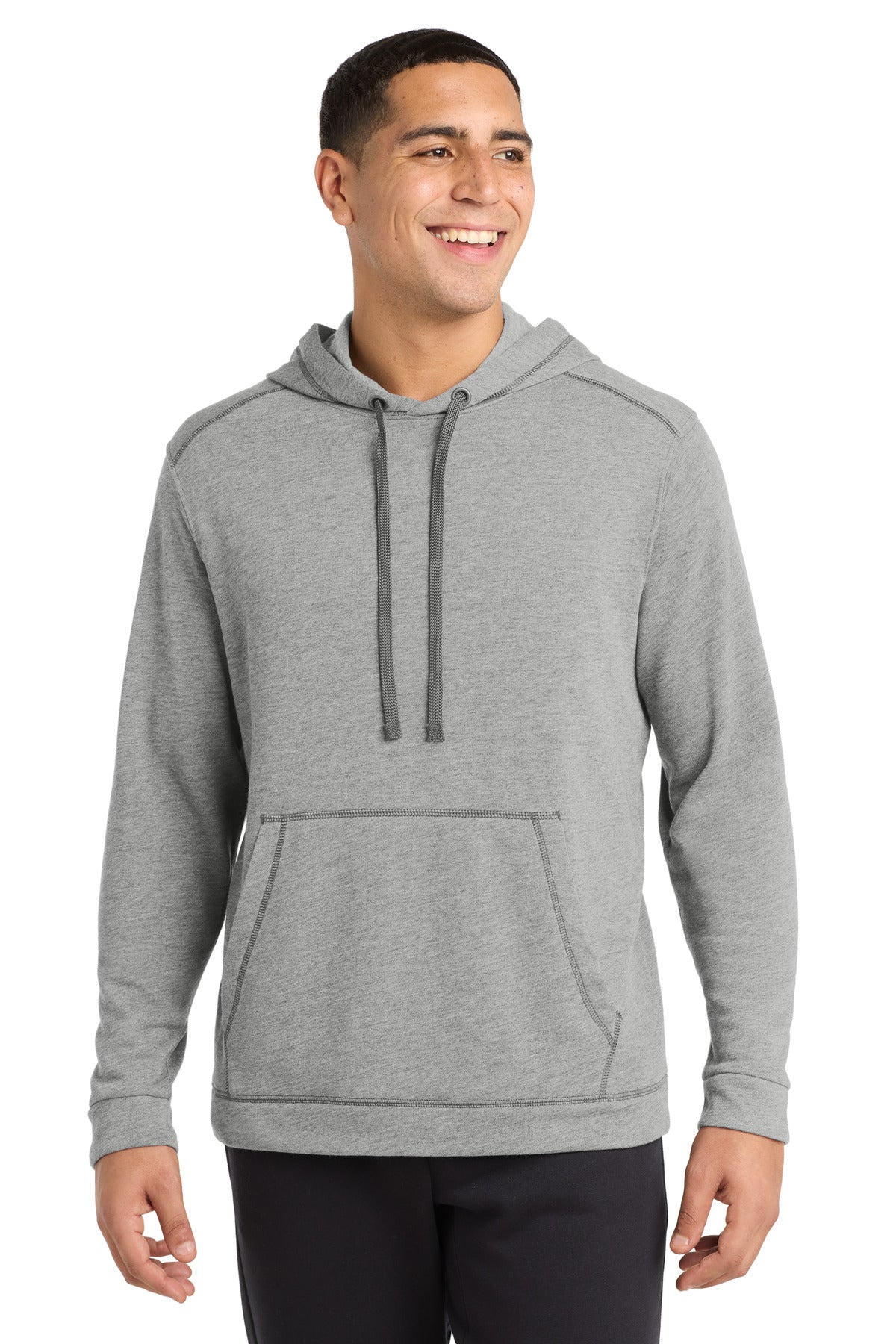 Sport-Tek  PosiCharge  Tri-Blend Wicking Fleece Hooded Pullover ST296