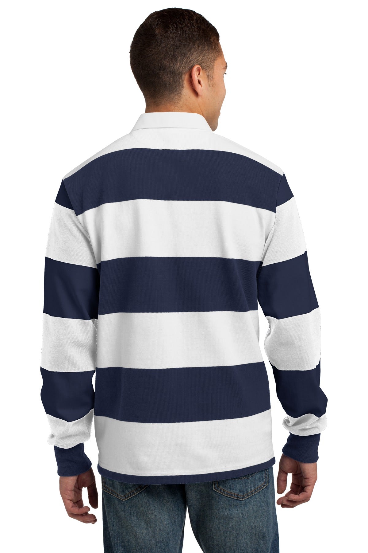Sport-Tek Classic Long Sleeve Rugby Polo ST301