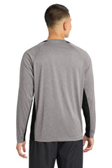 Sport-Tek Long Sleeve Heather Colorblock Contender Tee ST361LS