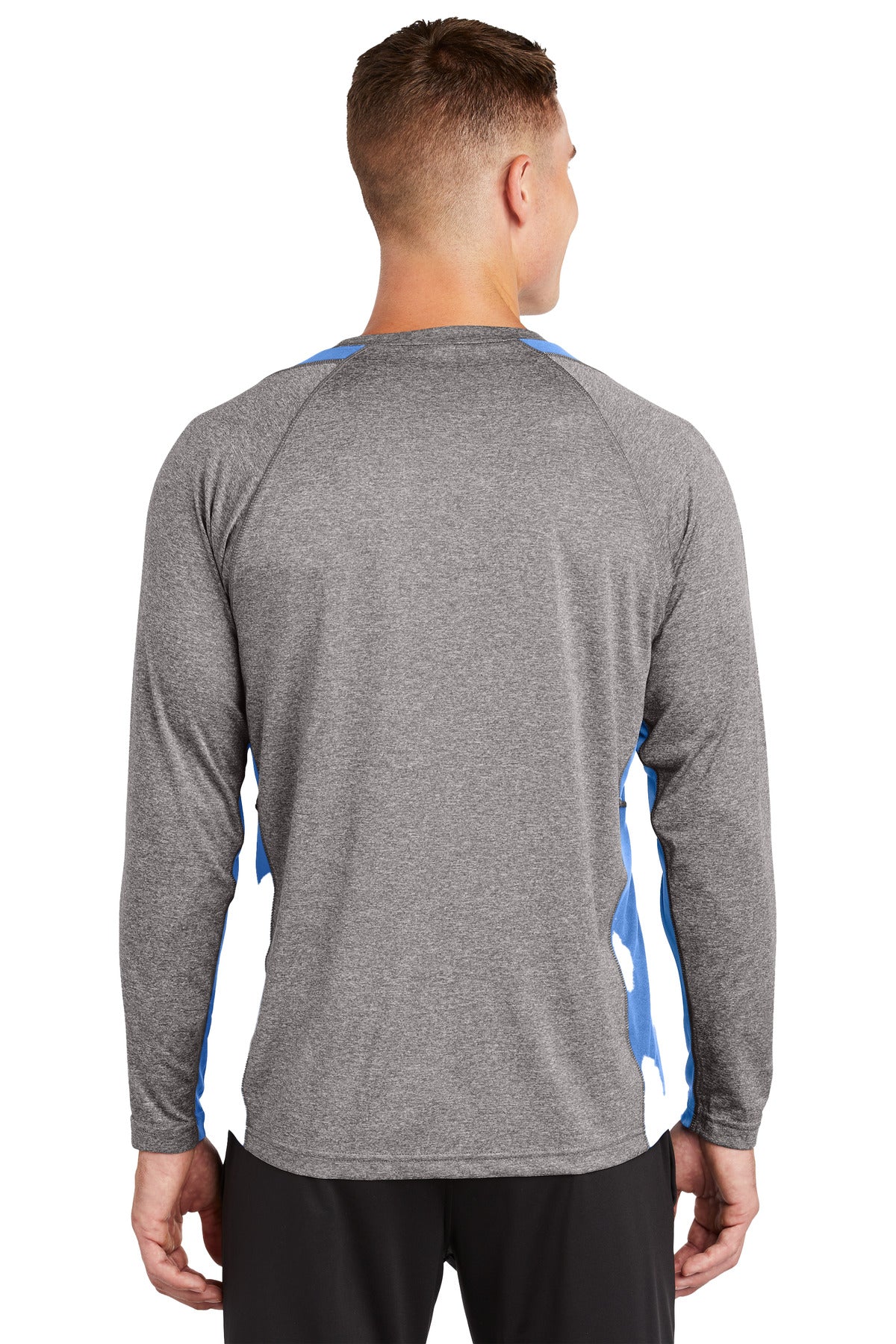 Sport-Tek Long Sleeve Heather Colorblock Contender Tee ST361LS