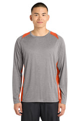 Sport-Tek Long Sleeve Heather Colorblock Contender Tee ST361LS
