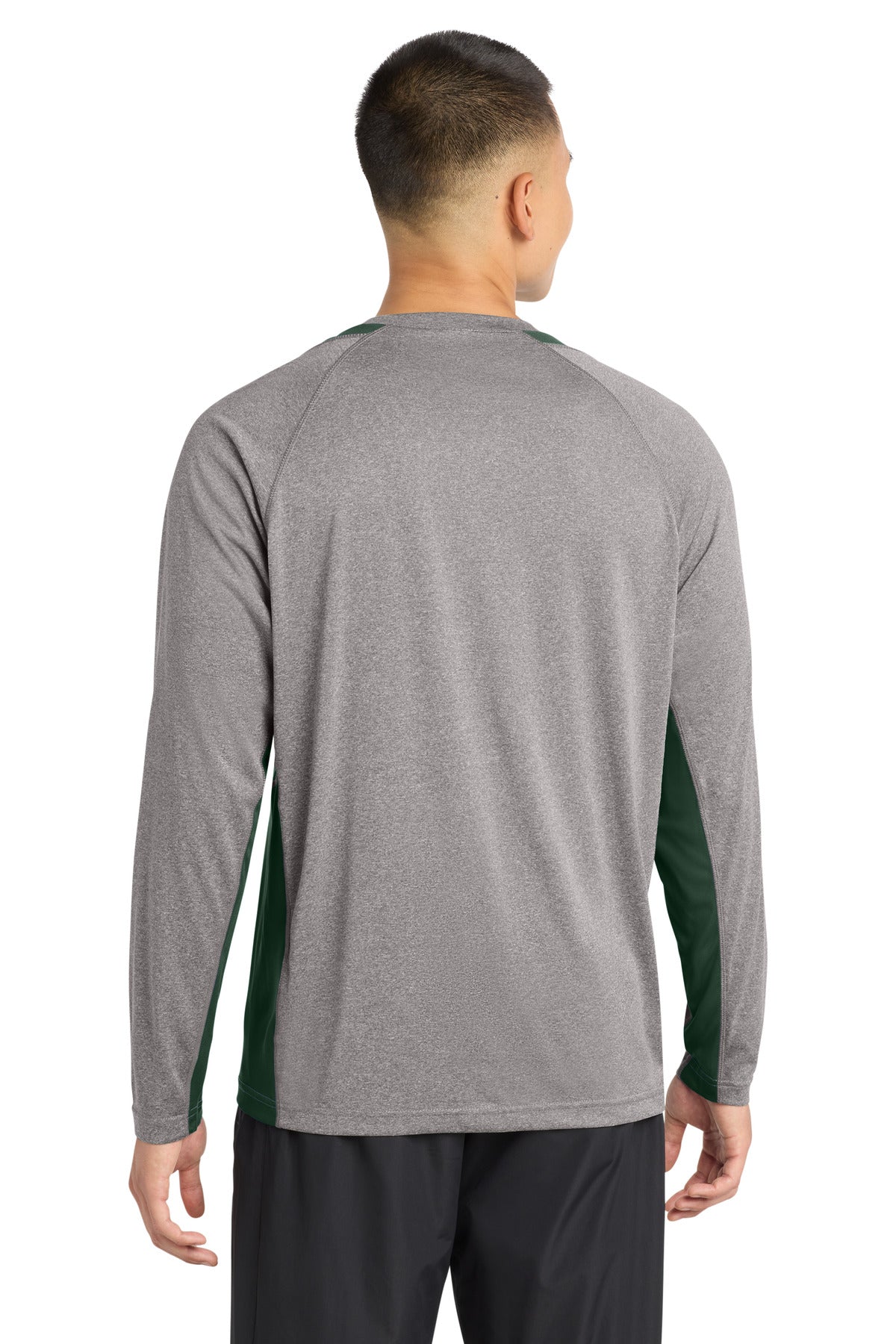 Sport-Tek Long Sleeve Heather Colorblock Contender Tee ST361LS