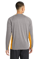 Sport-Tek Long Sleeve Heather Colorblock Contender Tee ST361LS