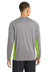 Sport-Tek Long Sleeve Heather Colorblock Contender Tee ST361LS