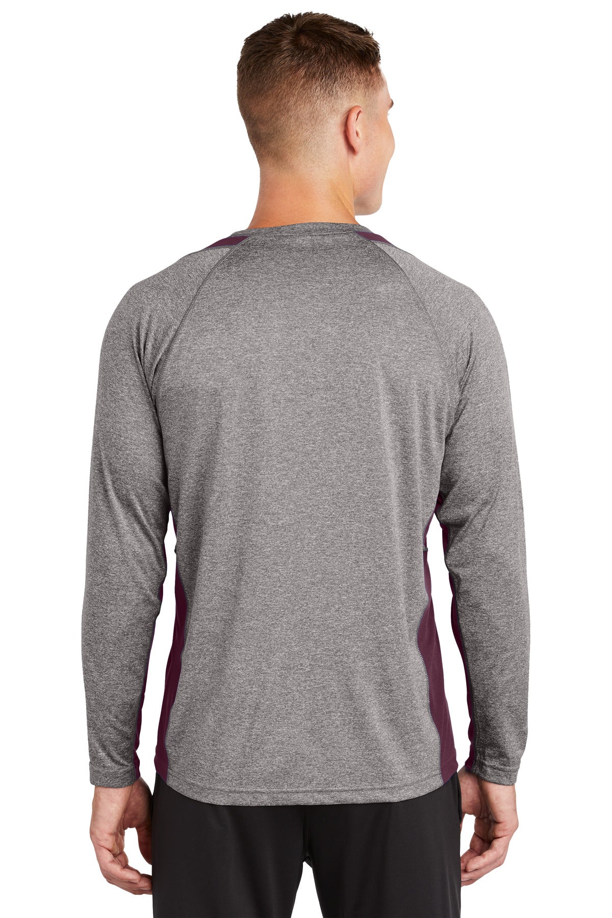 Sport-Tek Long Sleeve Heather Colorblock Contender Tee ST361LS