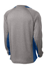Sport-Tek Long Sleeve Heather Colorblock Contender Tee ST361LS