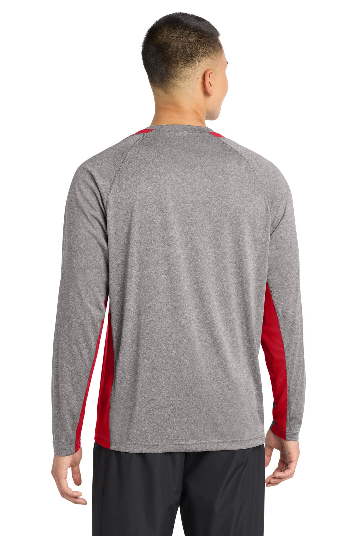 Sport-Tek Long Sleeve Heather Colorblock Contender Tee ST361LS
