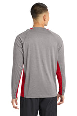 Sport-Tek Long Sleeve Heather Colorblock Contender Tee ST361LS
