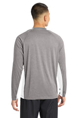 Sport-Tek Long Sleeve Heather Colorblock Contender Tee ST361LS