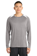Sport-Tek Long Sleeve Heather Colorblock Contender Tee ST361LS