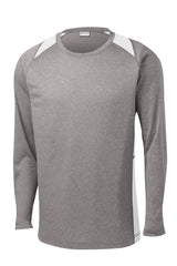 Sport-Tek Long Sleeve Heather Colorblock Contender Tee ST361LS