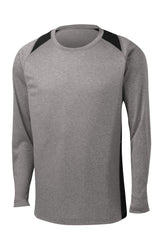 Sport-Tek Long Sleeve Heather Colorblock Contender Tee ST361LS