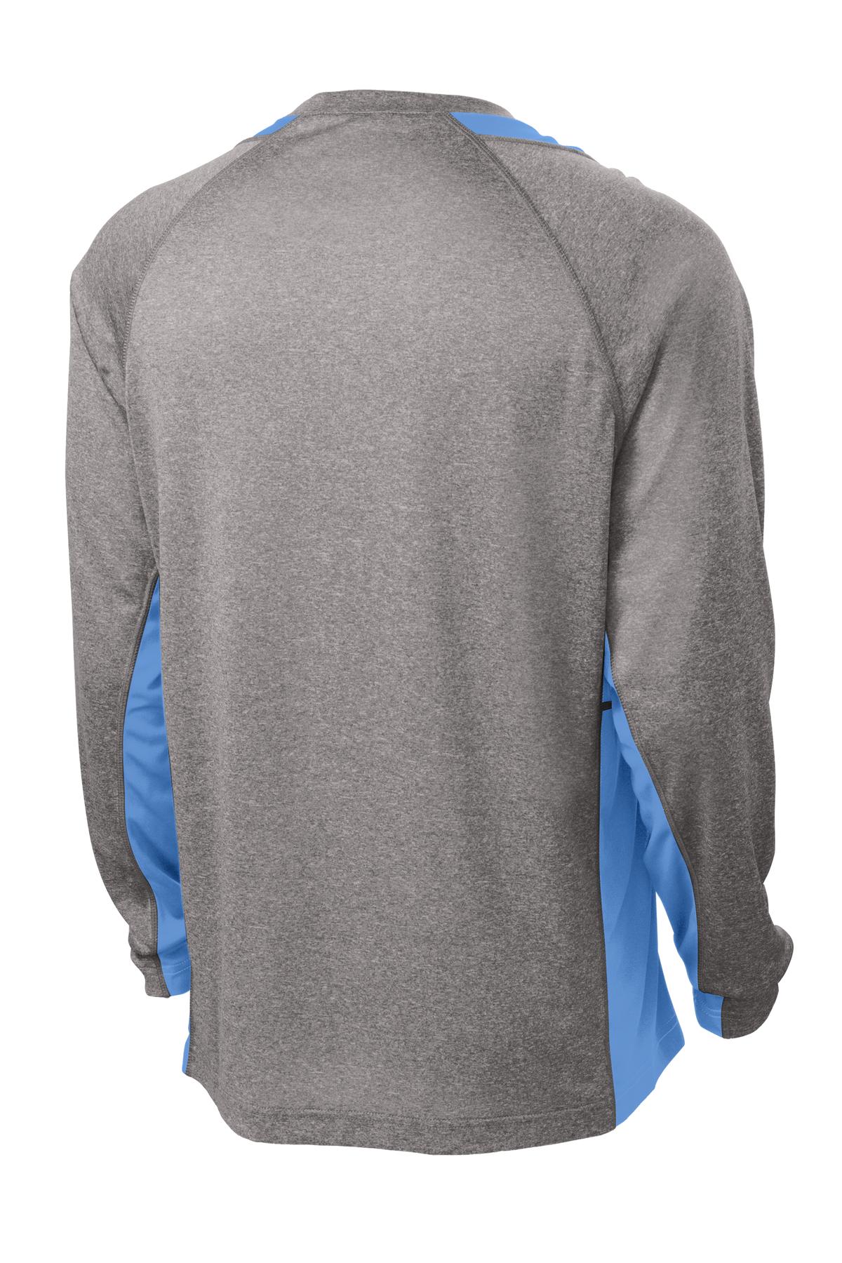 Sport-Tek Long Sleeve Heather Colorblock Contender Tee ST361LS
