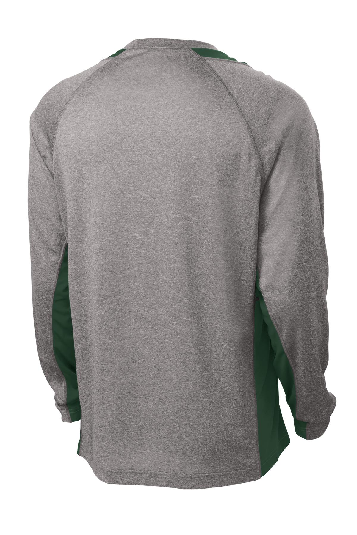 Sport-Tek Long Sleeve Heather Colorblock Contender Tee ST361LS