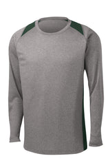 Sport-Tek Long Sleeve Heather Colorblock Contender Tee ST361LS