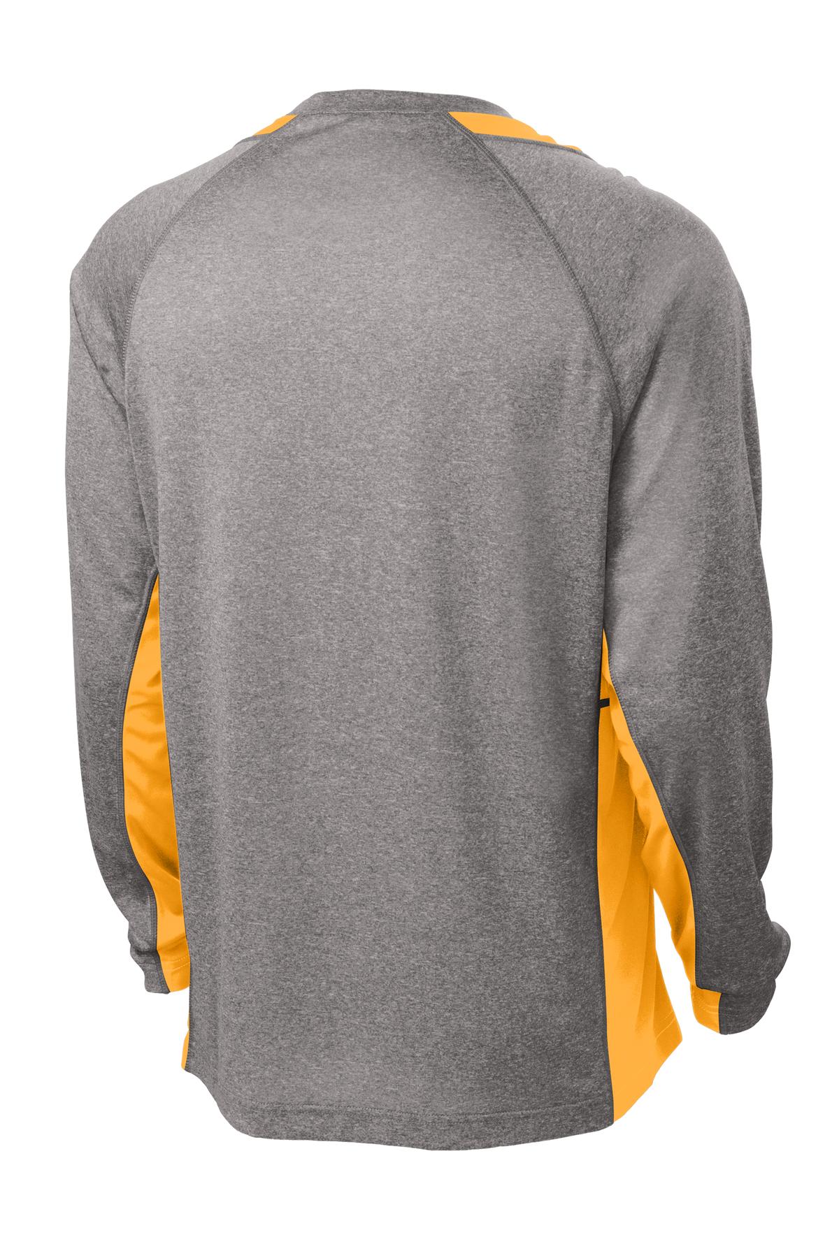 Sport-Tek Long Sleeve Heather Colorblock Contender Tee ST361LS
