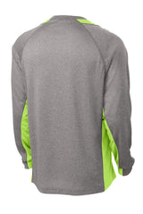 Sport-Tek Long Sleeve Heather Colorblock Contender Tee ST361LS