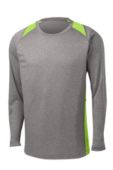 Sport-Tek Long Sleeve Heather Colorblock Contender Tee ST361LS