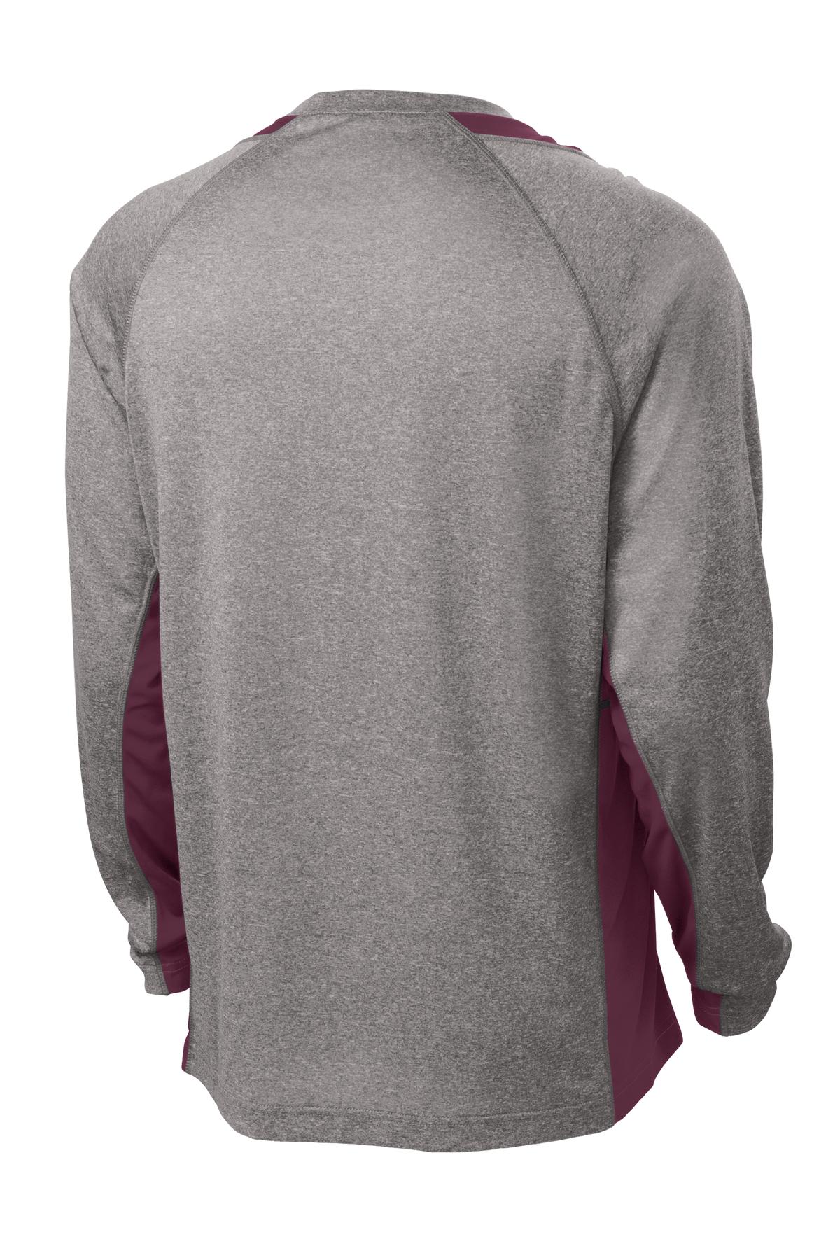 Sport-Tek Long Sleeve Heather Colorblock Contender Tee ST361LS