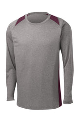 Sport-Tek Long Sleeve Heather Colorblock Contender Tee ST361LS