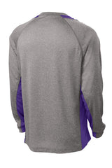 Sport-Tek Long Sleeve Heather Colorblock Contender Tee ST361LS