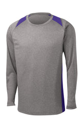 Sport-Tek Long Sleeve Heather Colorblock Contender Tee ST361LS