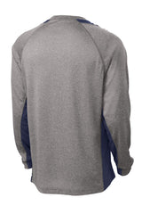 Sport-Tek Long Sleeve Heather Colorblock Contender Tee ST361LS