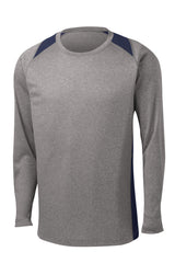 Sport-Tek Long Sleeve Heather Colorblock Contender Tee ST361LS