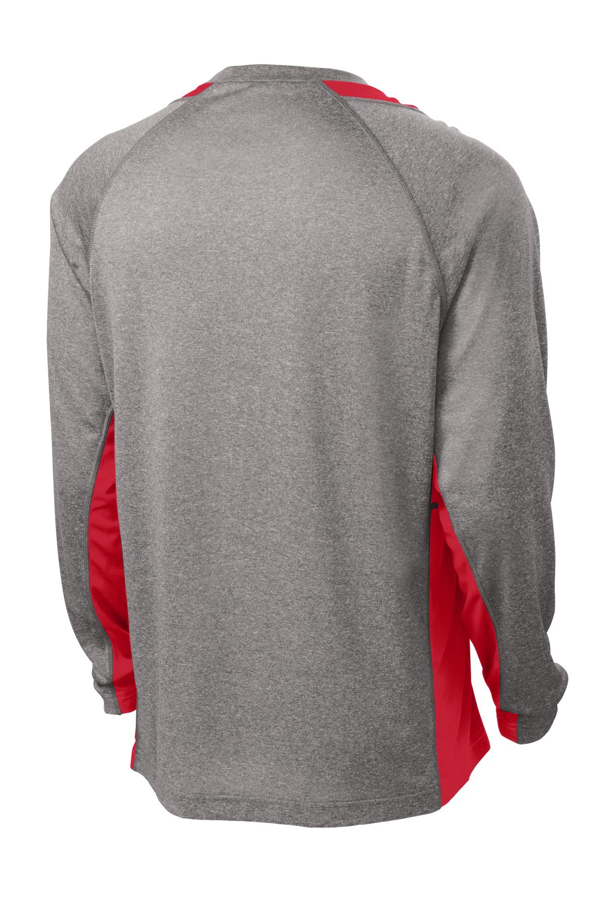 Sport-Tek Long Sleeve Heather Colorblock Contender Tee ST361LS