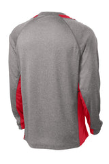 Sport-Tek Long Sleeve Heather Colorblock Contender Tee ST361LS