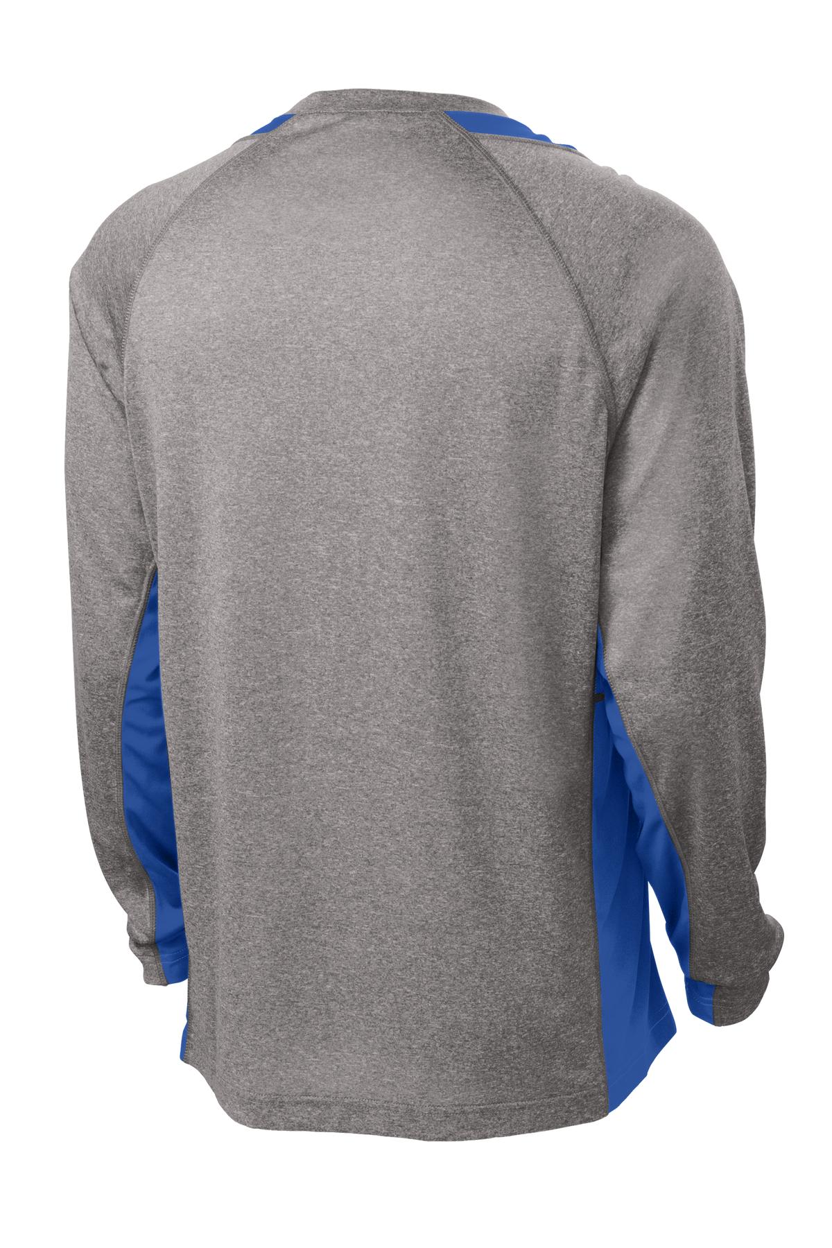 Sport-Tek Long Sleeve Heather Colorblock Contender Tee ST361LS