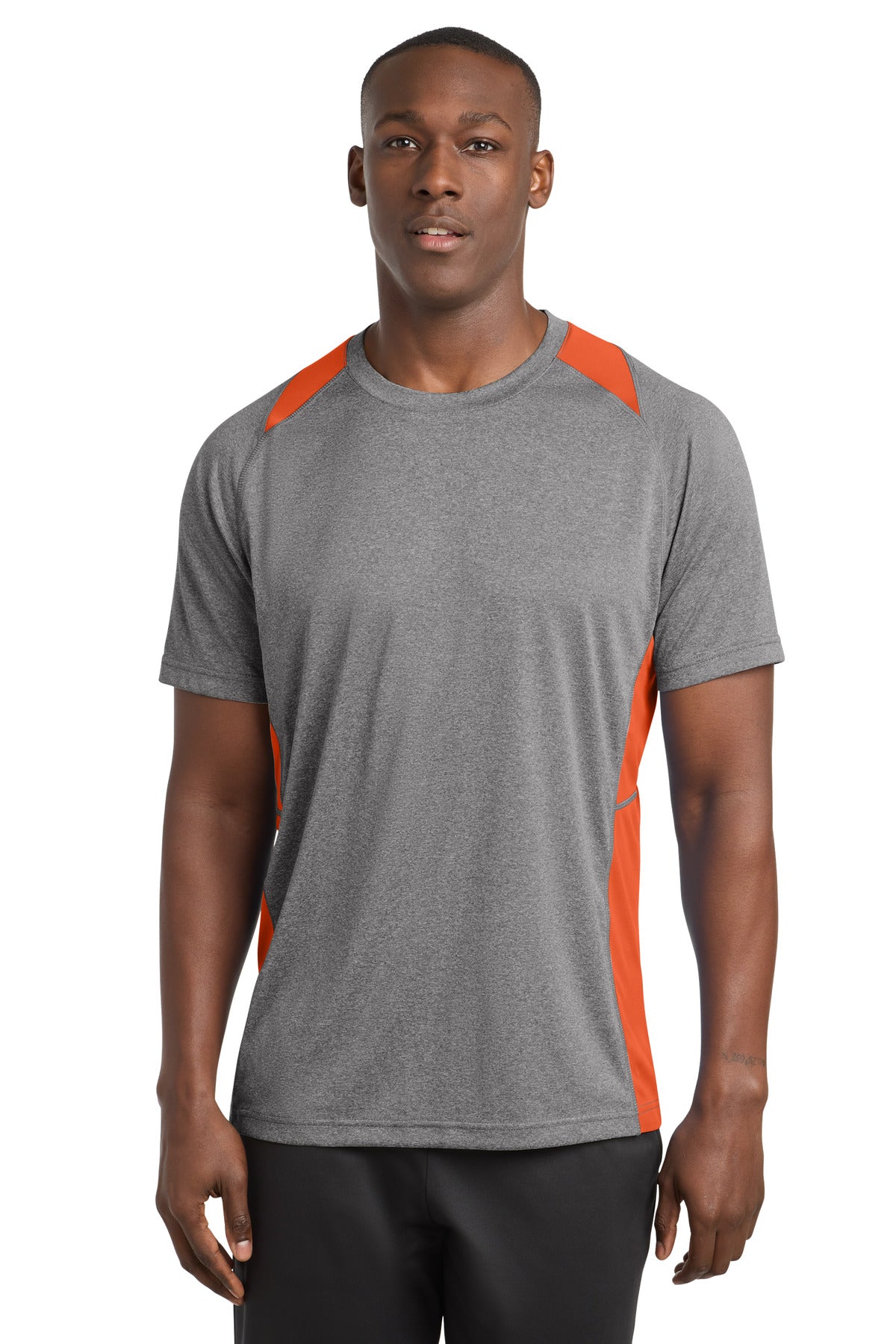 Sport-Tek Heather Colorblock Contender Tee ST361