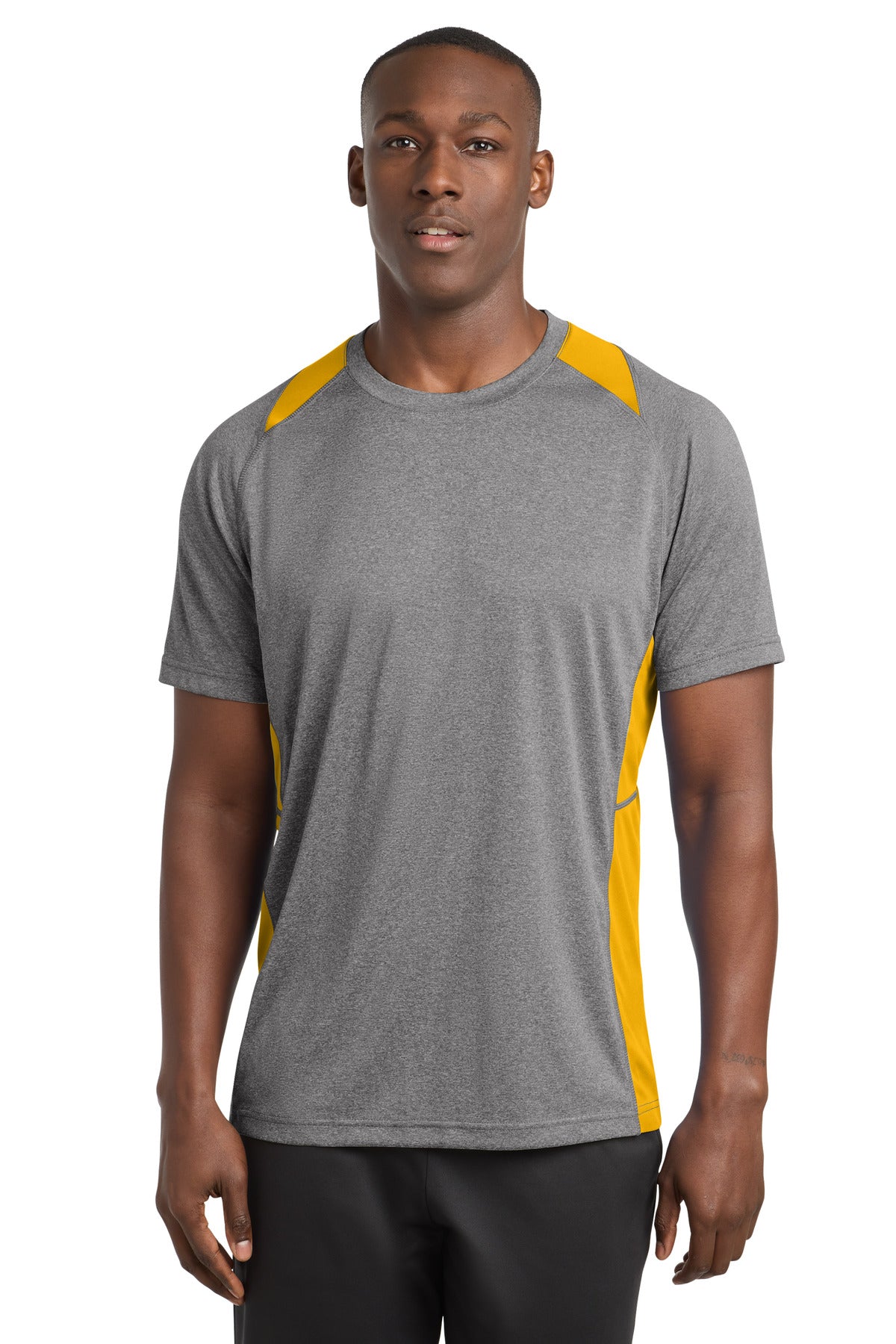 Sport-Tek Heather Colorblock Contender Tee ST361